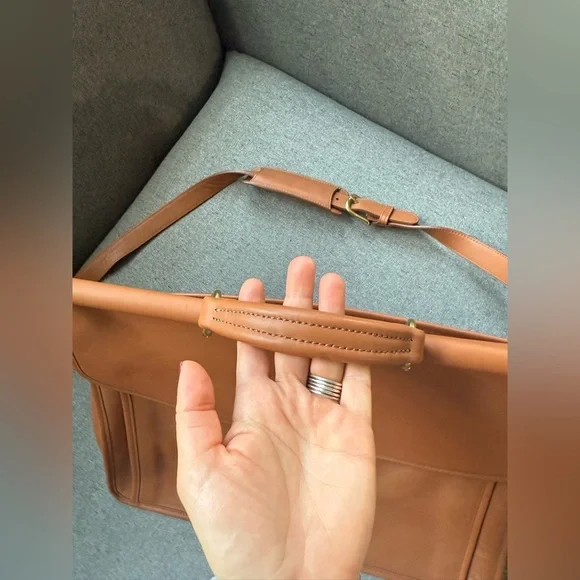 Vintage COACH Vintage 2way Briefcase Hand Bag Business K9Z 5266 Leather Brown - Picture 8 of 14